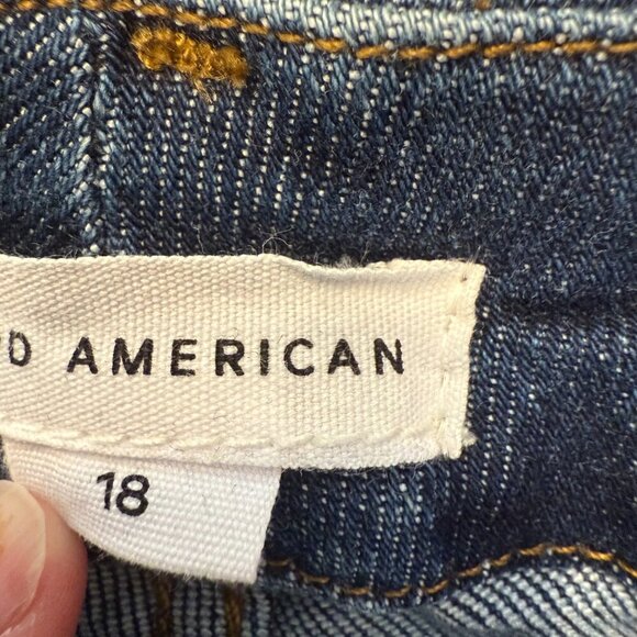 Good American Stovepipe blue Jeans Size 18 - Picture 8 of 9